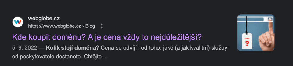 Meta popisek Kde koupit doménu?