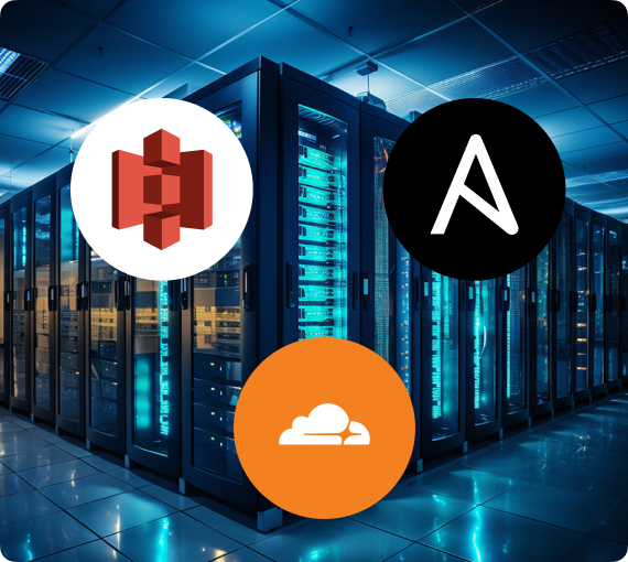 Webglobe používá technologie jako Ansible, Cloudfare nebo Amazon S3